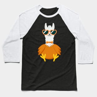 Funny, cute Llama-chicken Baseball T-Shirt